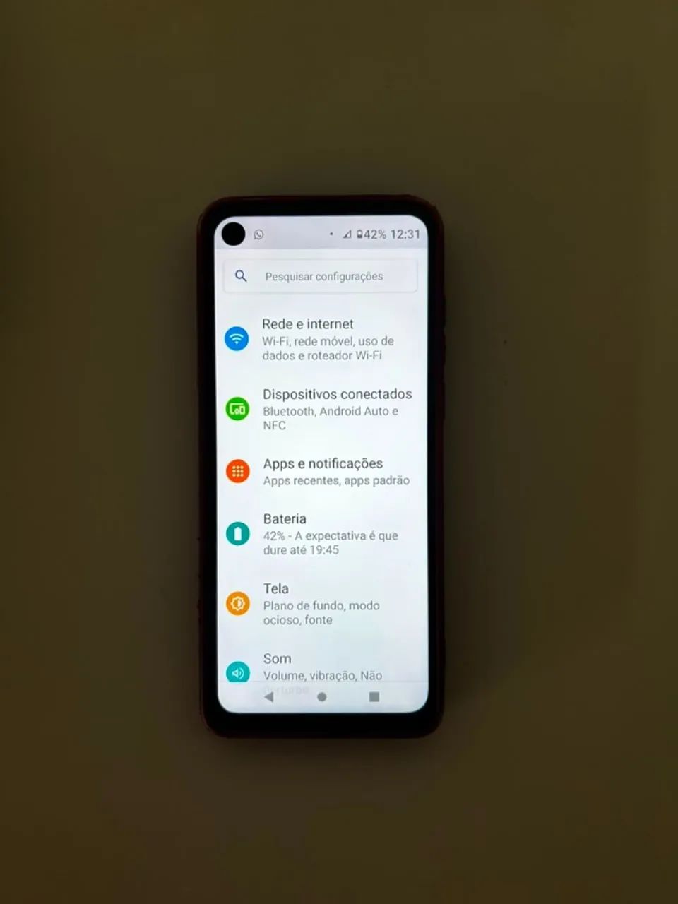 Motorola One Vision Azul - Completo, Conservado e com Acessórios