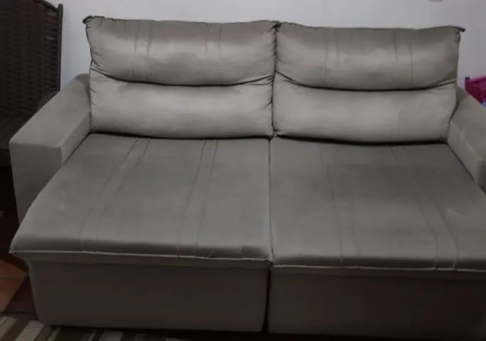 Sofá retrátil novinho  1.000 reais - Foto 4