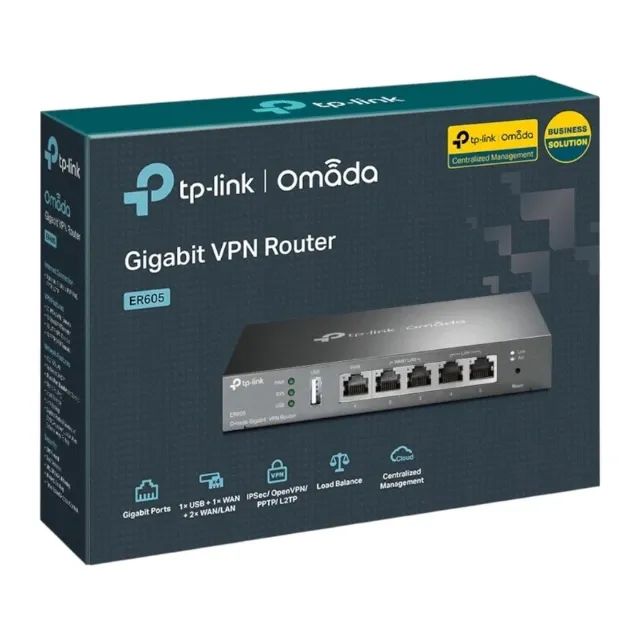 TP-LINK ER605 OMADA ROTEADOR VPN GIGABIT MULTI-WAN - Foto 2