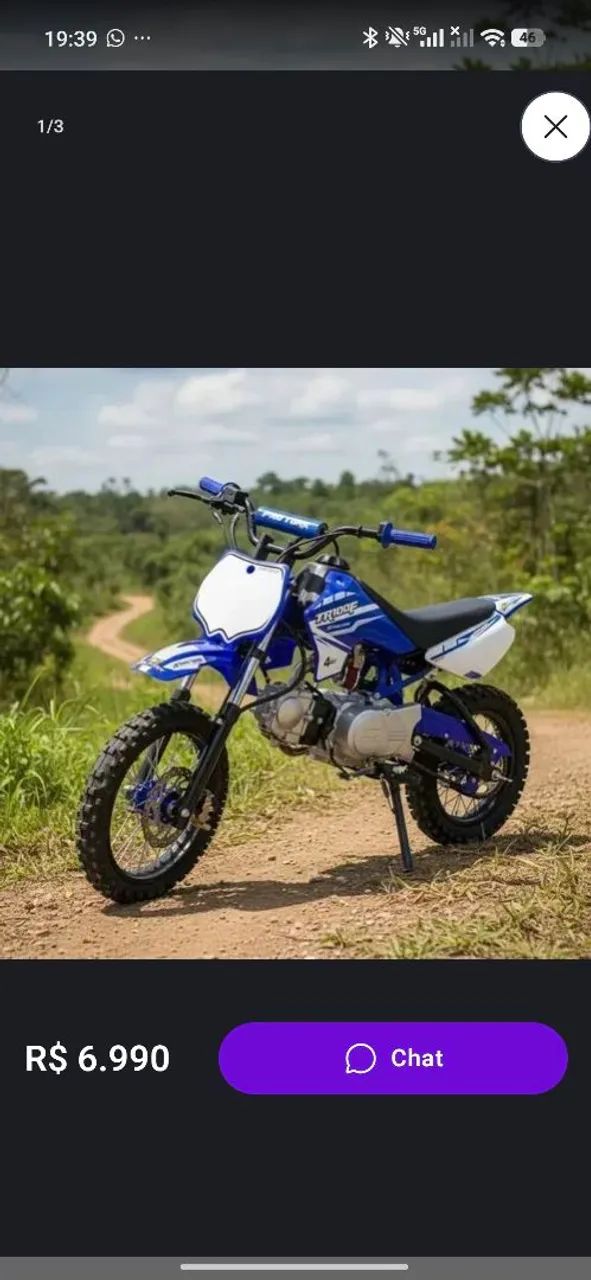 Pro Tork Tr100 - Mini Moto muito nova - Foto 2