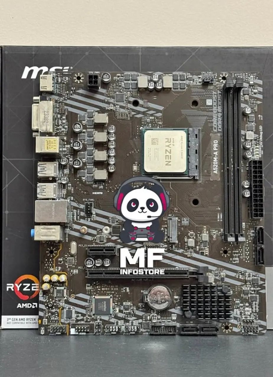Kit A520M MSI + Ryzen 5 5600x
