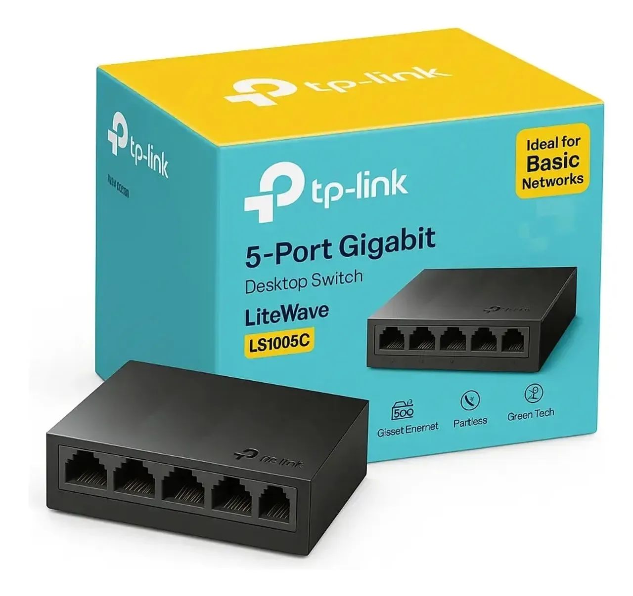 Switch Gigabit de Mesa com 5 portas TP Link