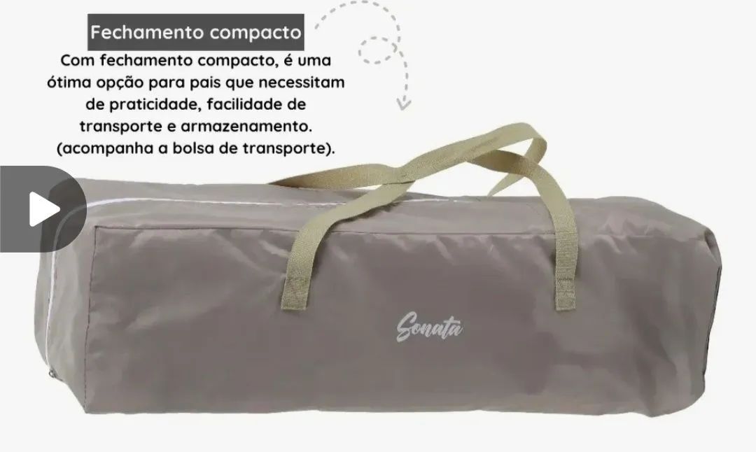 Berço portátil burigotto 