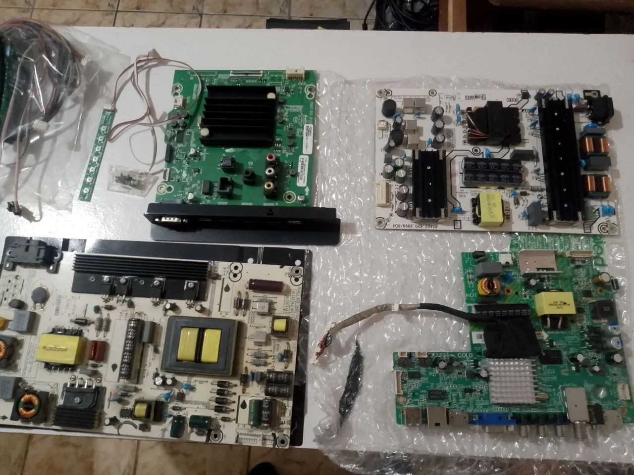 Lote sucata placa tv 