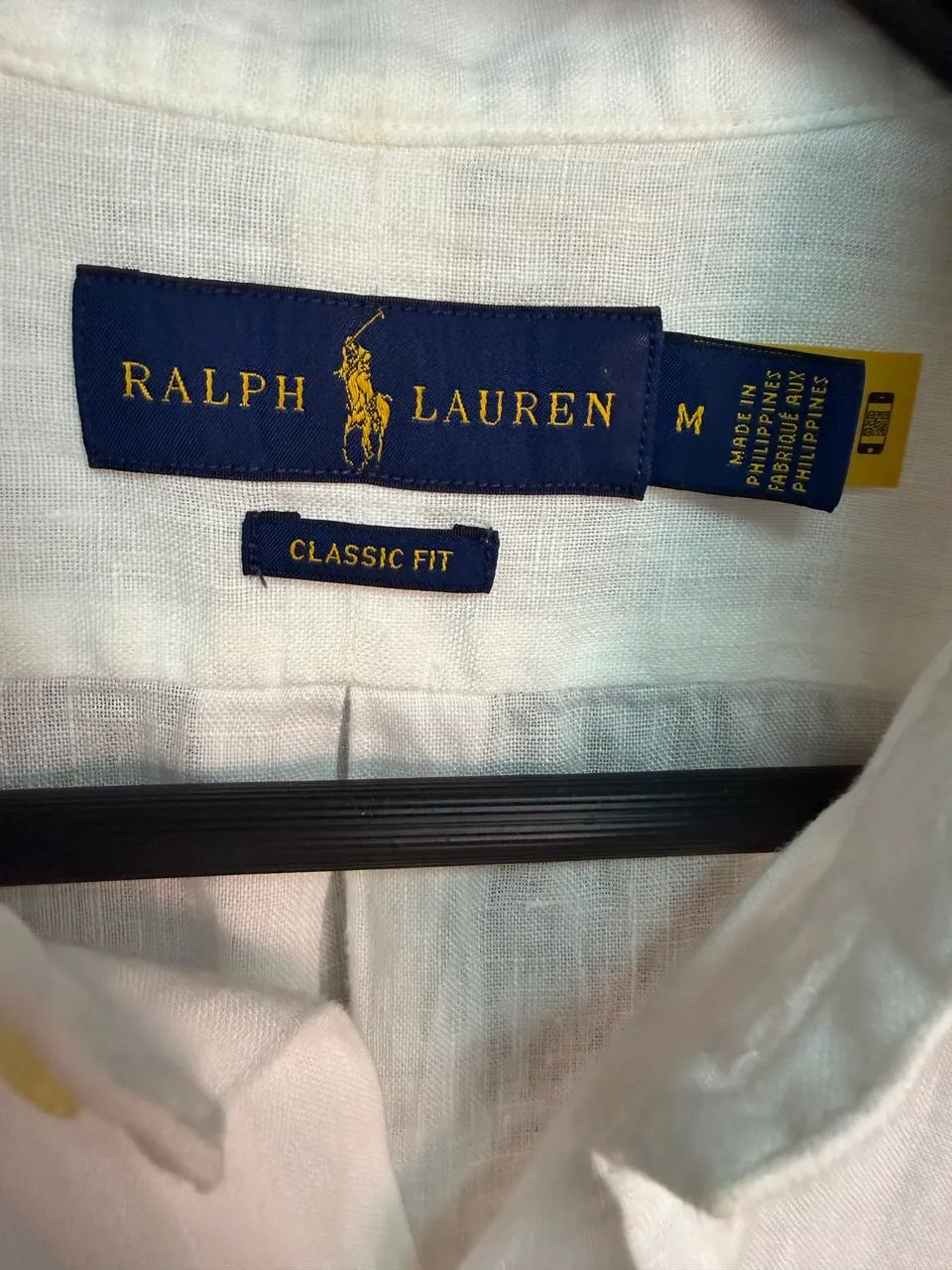 Camisa de Linho Ralph Lauren - Branca - Tam M - Foto 4