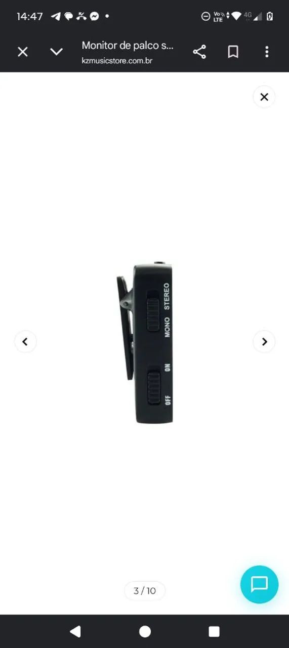 Mvave retorno de palco 4 reatores R$299