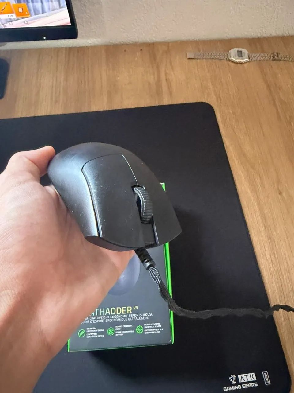 MOUSE GAMER RAZER DEATHADDER V3 WIRED - Foto 4