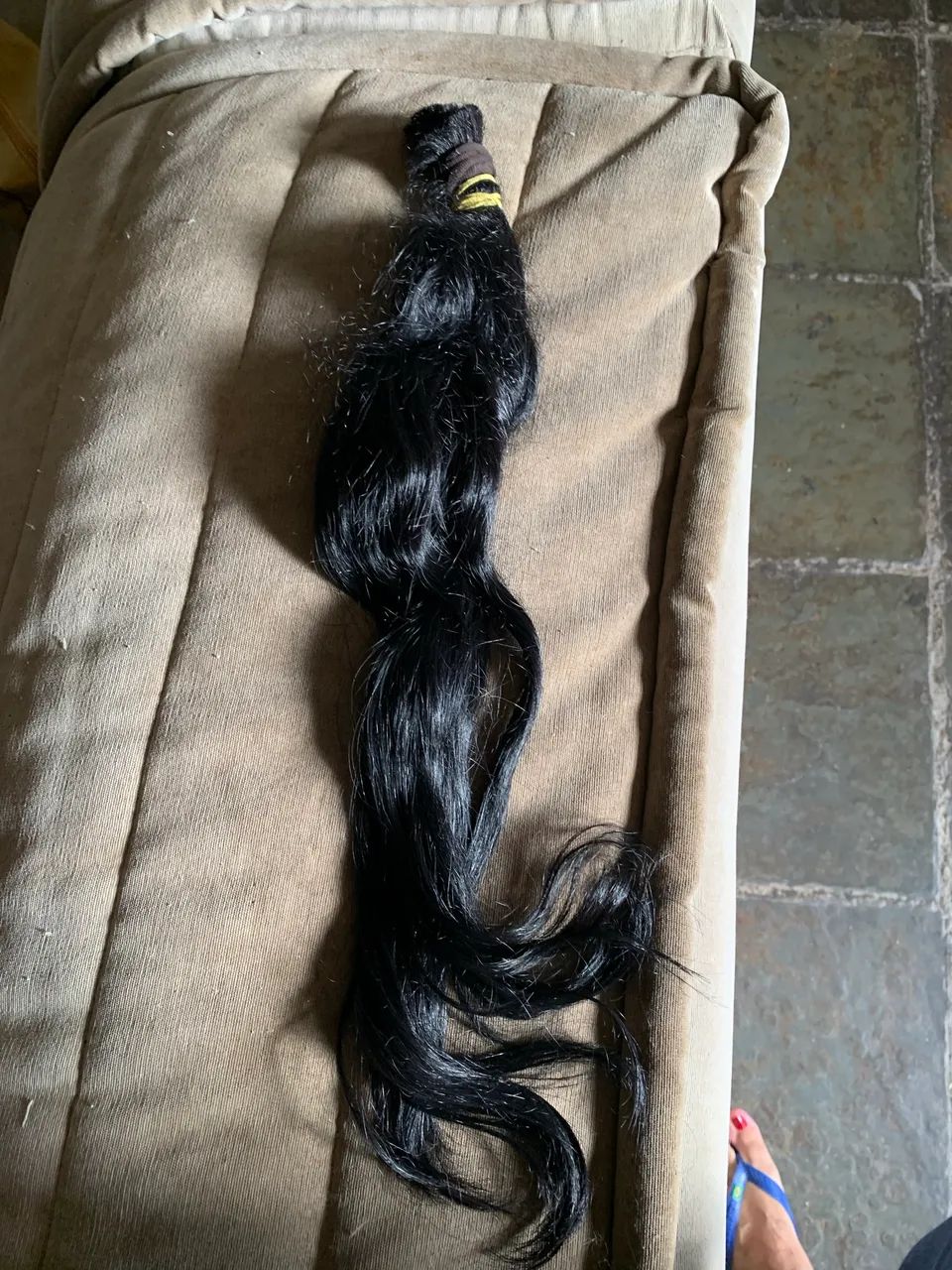 Cabelo humano castanho escuro - Foto 4