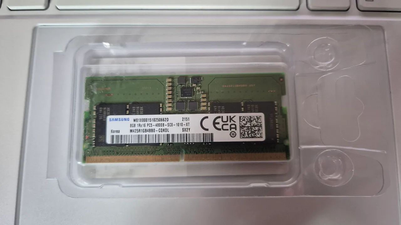 Memória RAM 8GB 4800MHz Samsung Notebook
