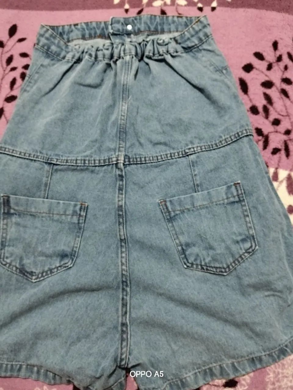 Macacão jeans tomara que caia - Foto 3