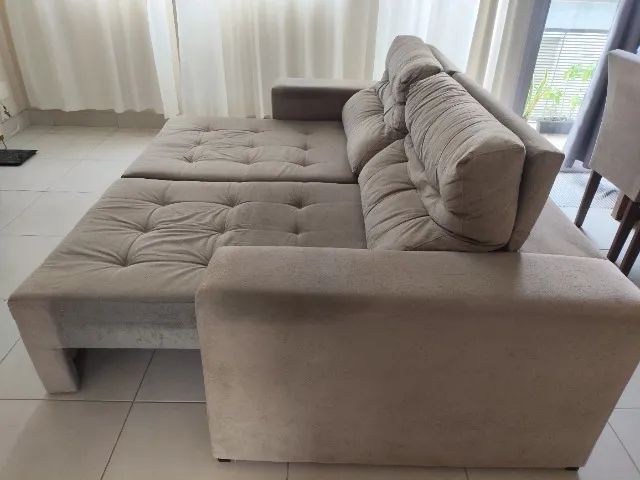 Sofá 2 lugares retrátil reclinável usado  - Foto 3