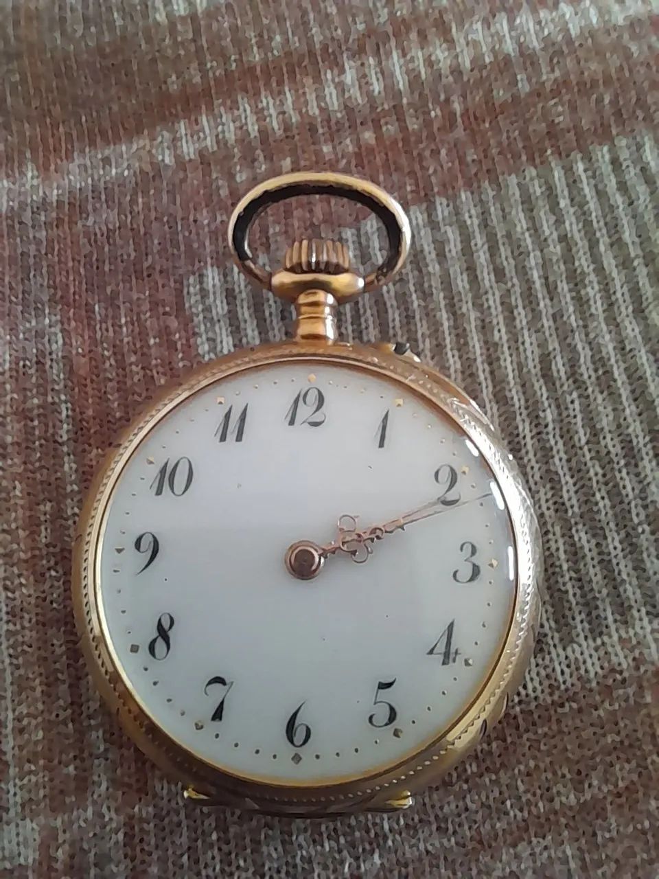 Relogio feminino de bolso em ouro 14k  - Foto 3