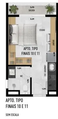 PLANTA 22m²