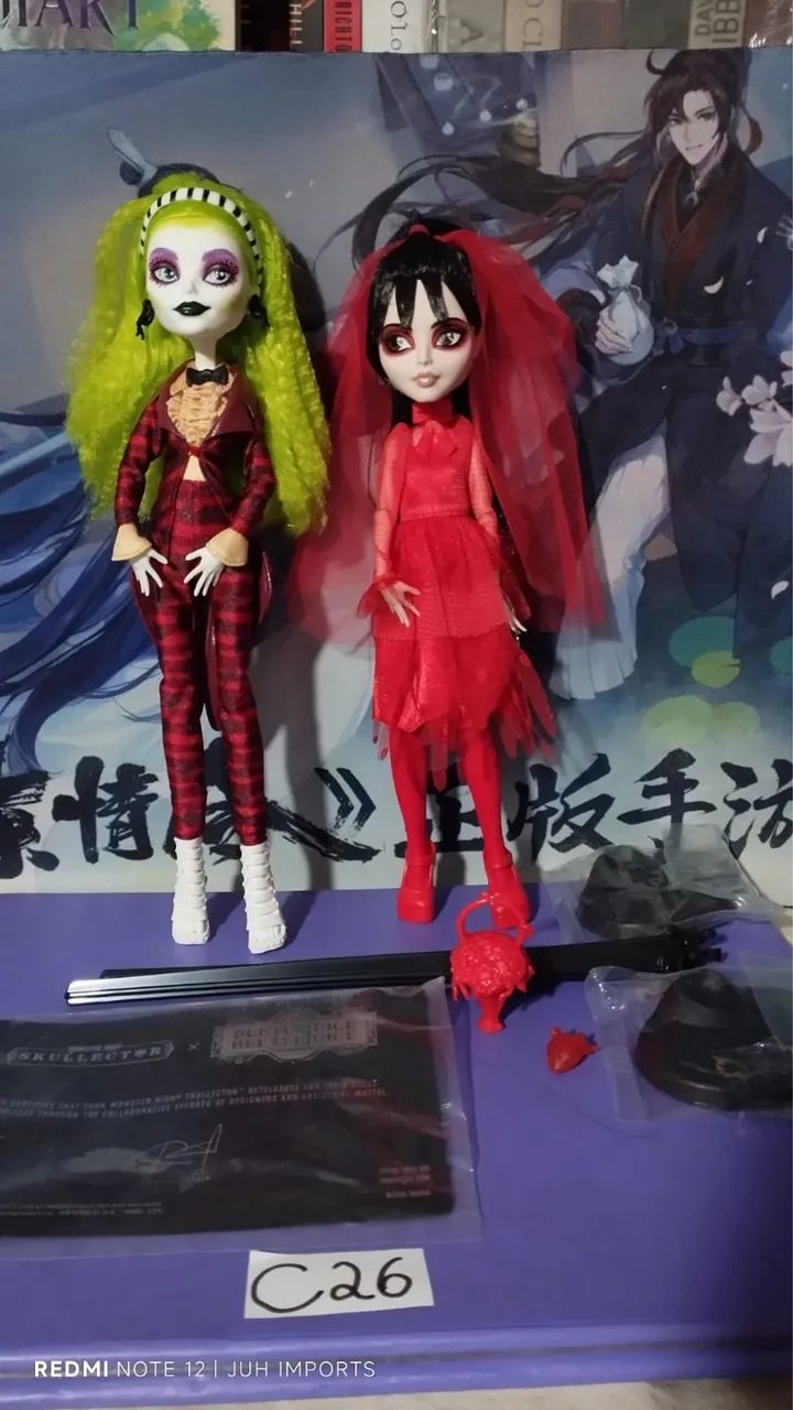 Bonecas beetlejuice e lydia monster high 