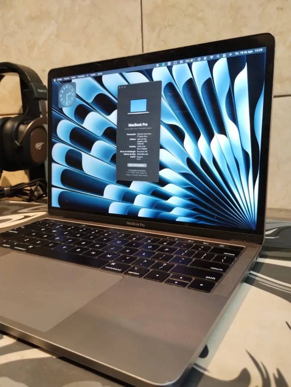Macbook Pro 13 - Intel I7 - 16gb Ram SSD_256Gb