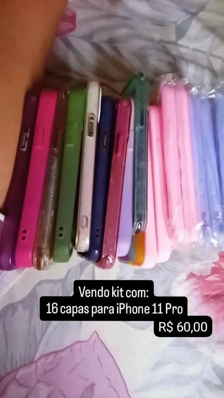 Kit 16 CAPAS DE IPHONE 11 PRO