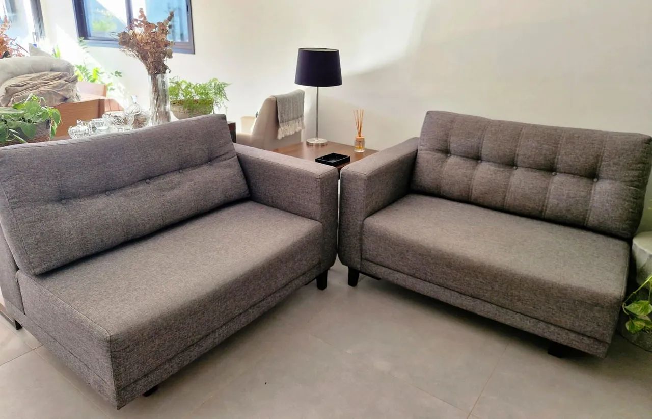 Sofá Cinza em Linho: Modular e Versátil - Foto 3