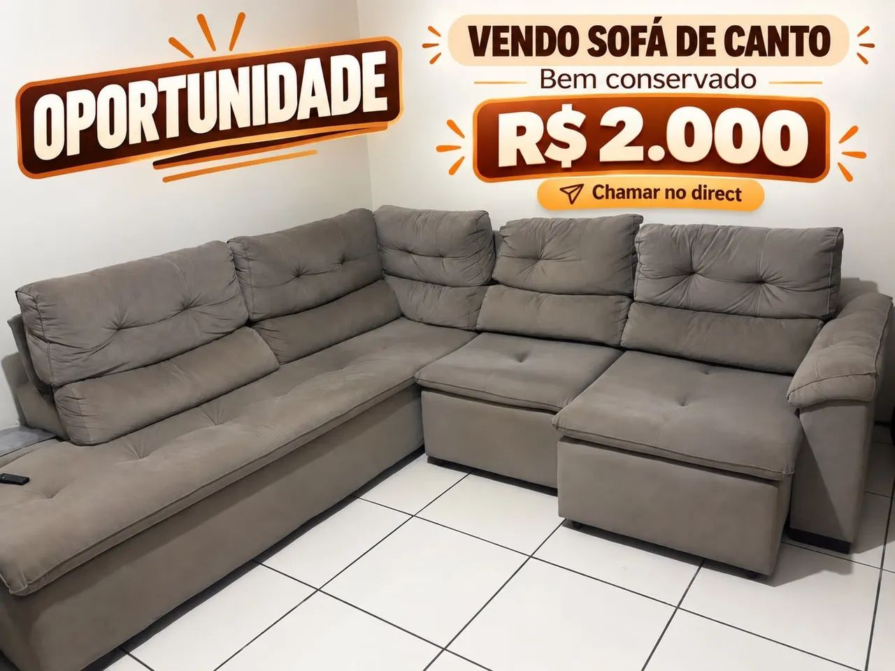 Sofá retrátil 