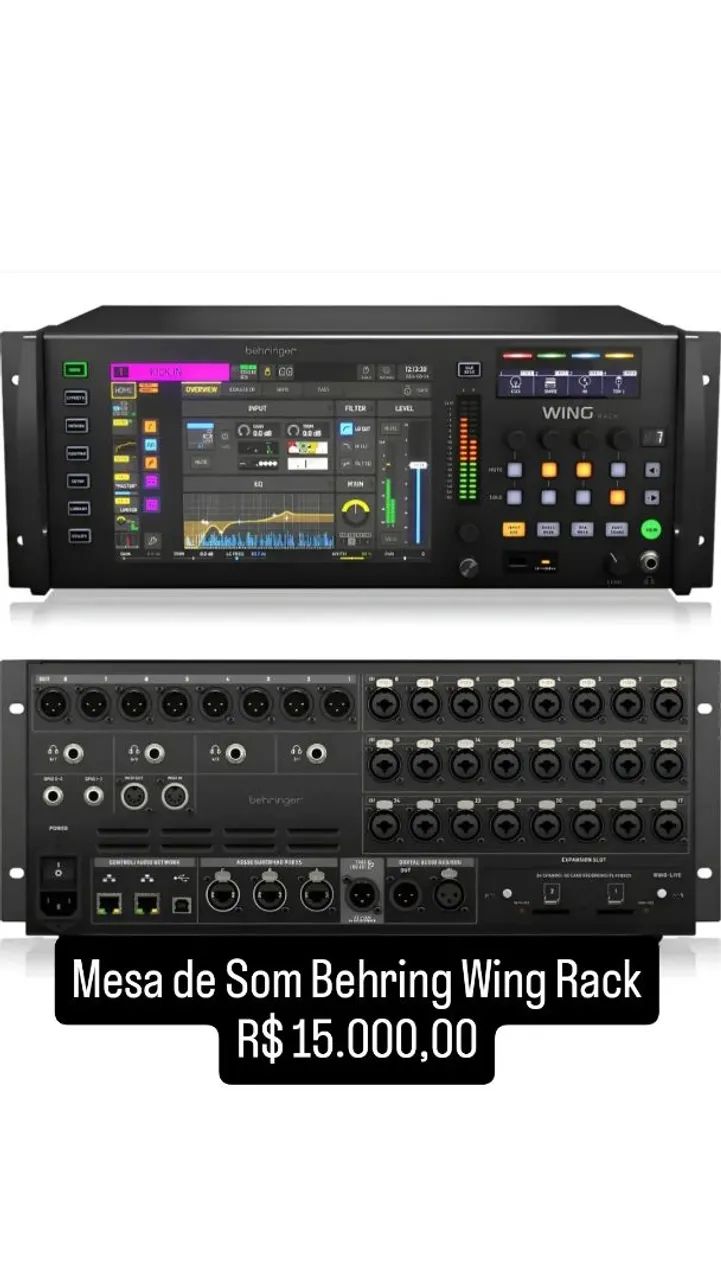 Mesa de Som Behringer Wing Rack 