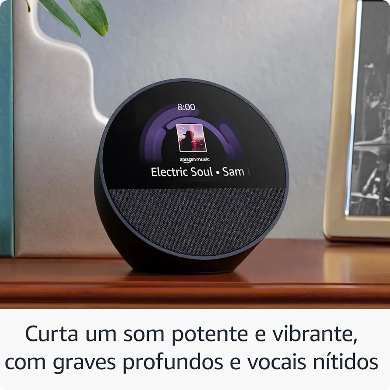 Echo Spot com Alexa (Geração mais recente) Lacrado  - Foto 3