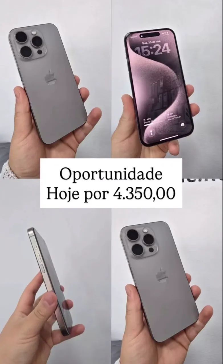 美品　iPhone 15 Pro 256GB スペースグレー iPhone 15 pro 256GB - Celulares e Smartphones - Restinga, Porto