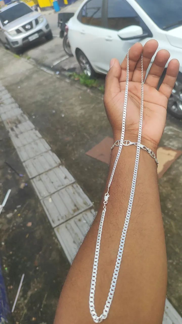cordão de prata legítima 925! - Foto 2
