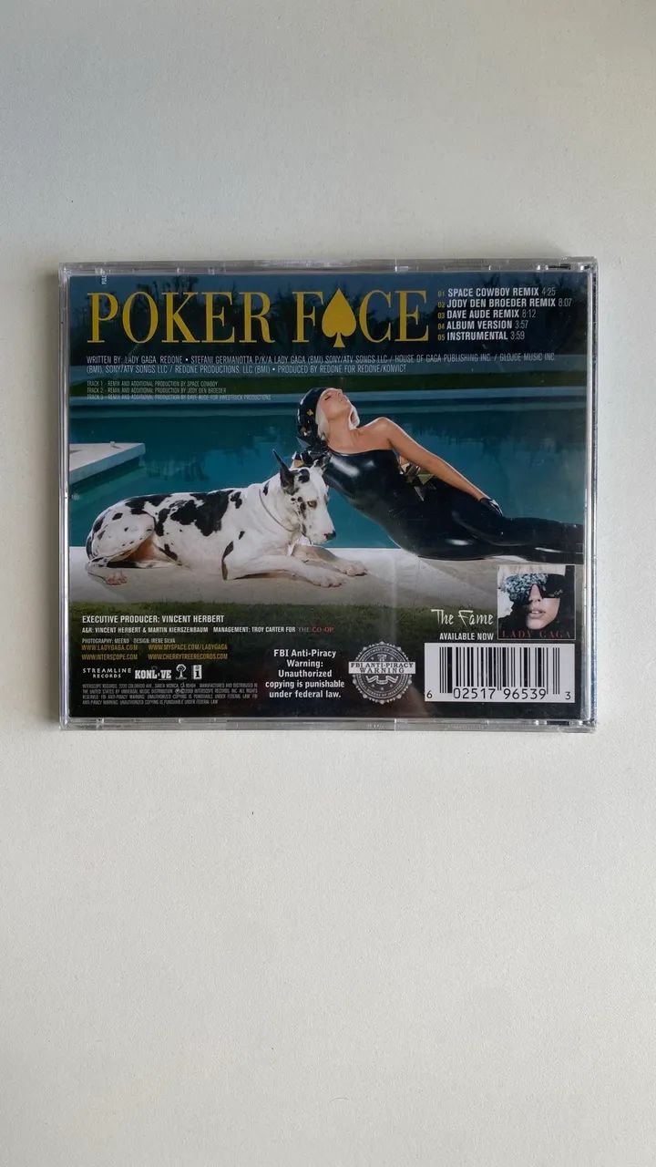 CD Single Poker Face - Lady Gaga -  LACRADO - Foto 2