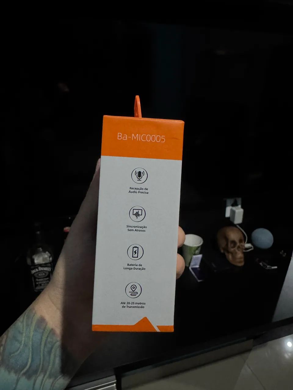 MICROFONE DE LAPELA SEM FIO BASIKE - NOVO - Foto 4