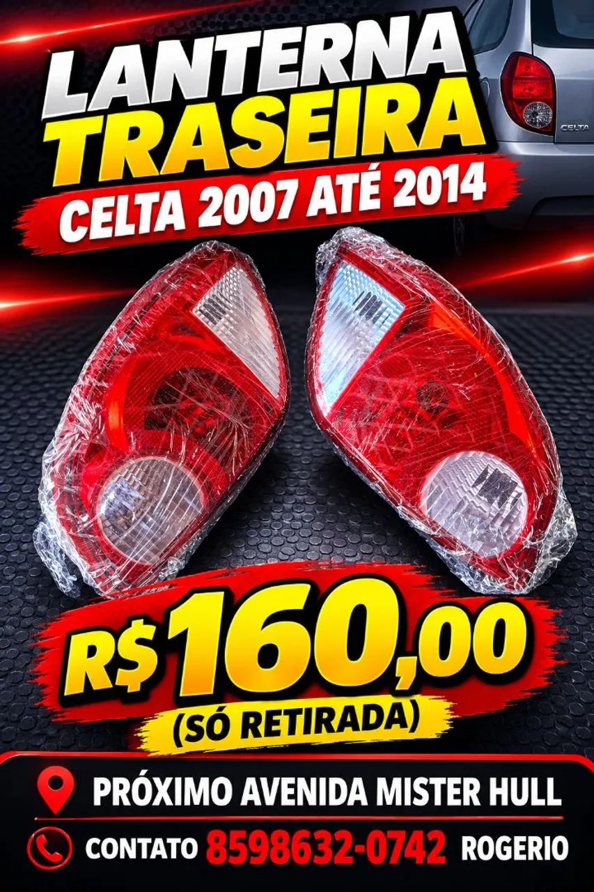 LANTERNA TRASEIRA CELTA 2007 ATE 2014