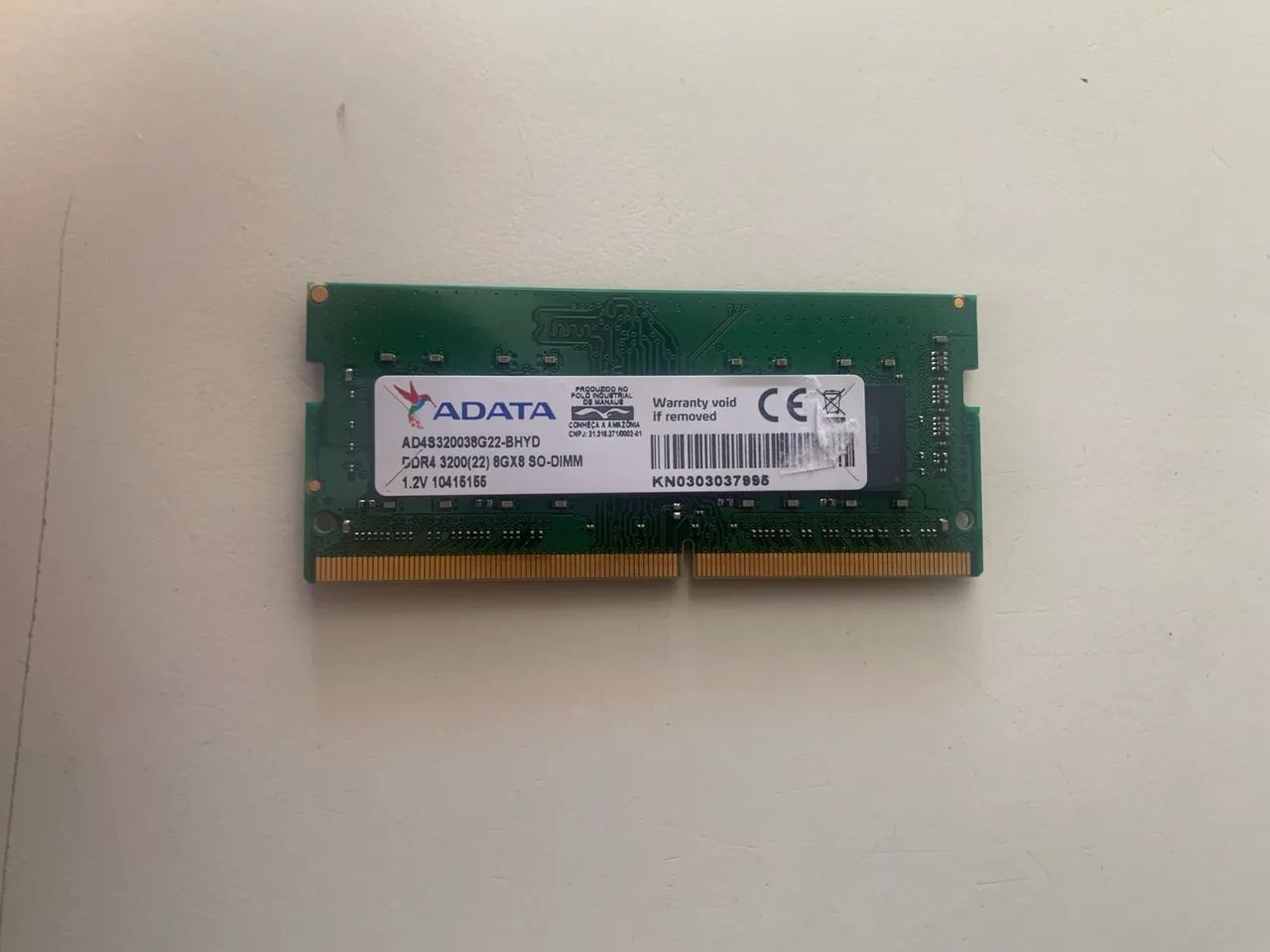 Memória RAM de notebook DDR4 8gb 3200mhz 