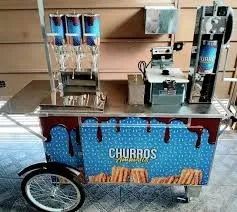 CARRINHO DE CHURROS GOURMET NOVO E COMPLETO - Foto 4