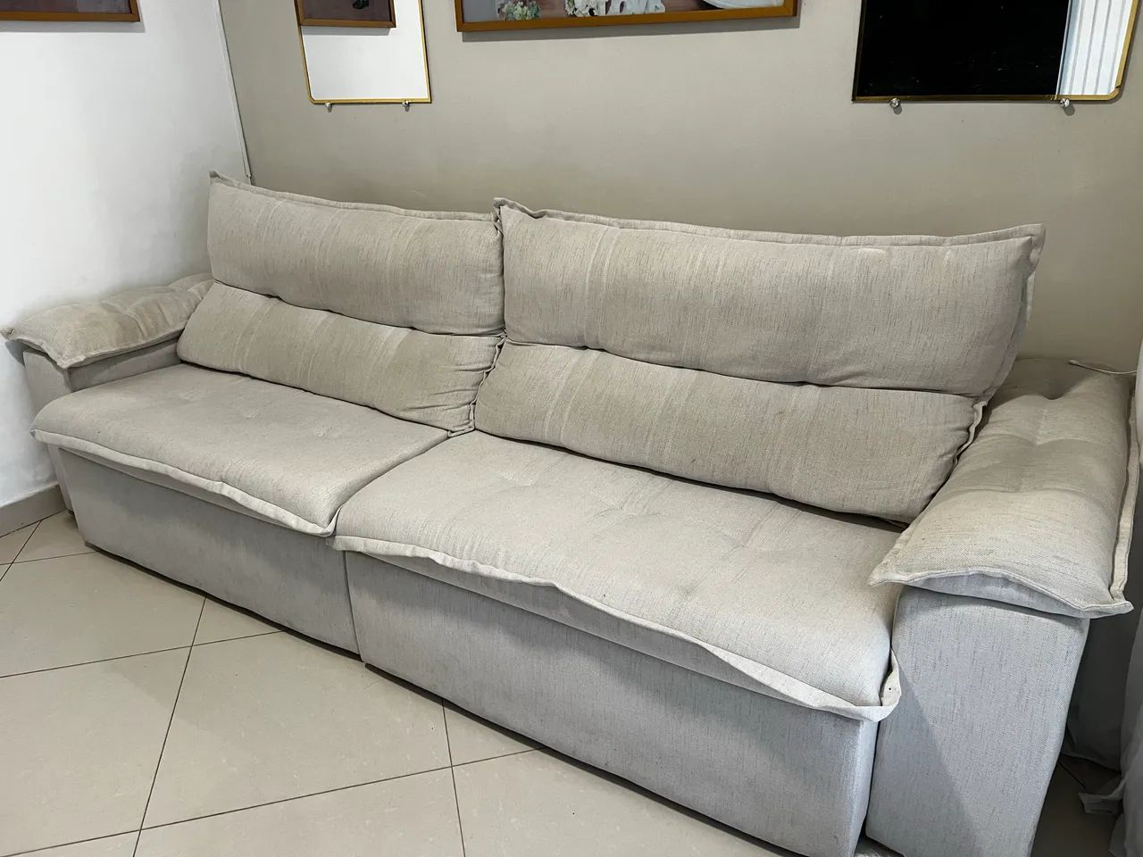 Sofá grande reclinável 