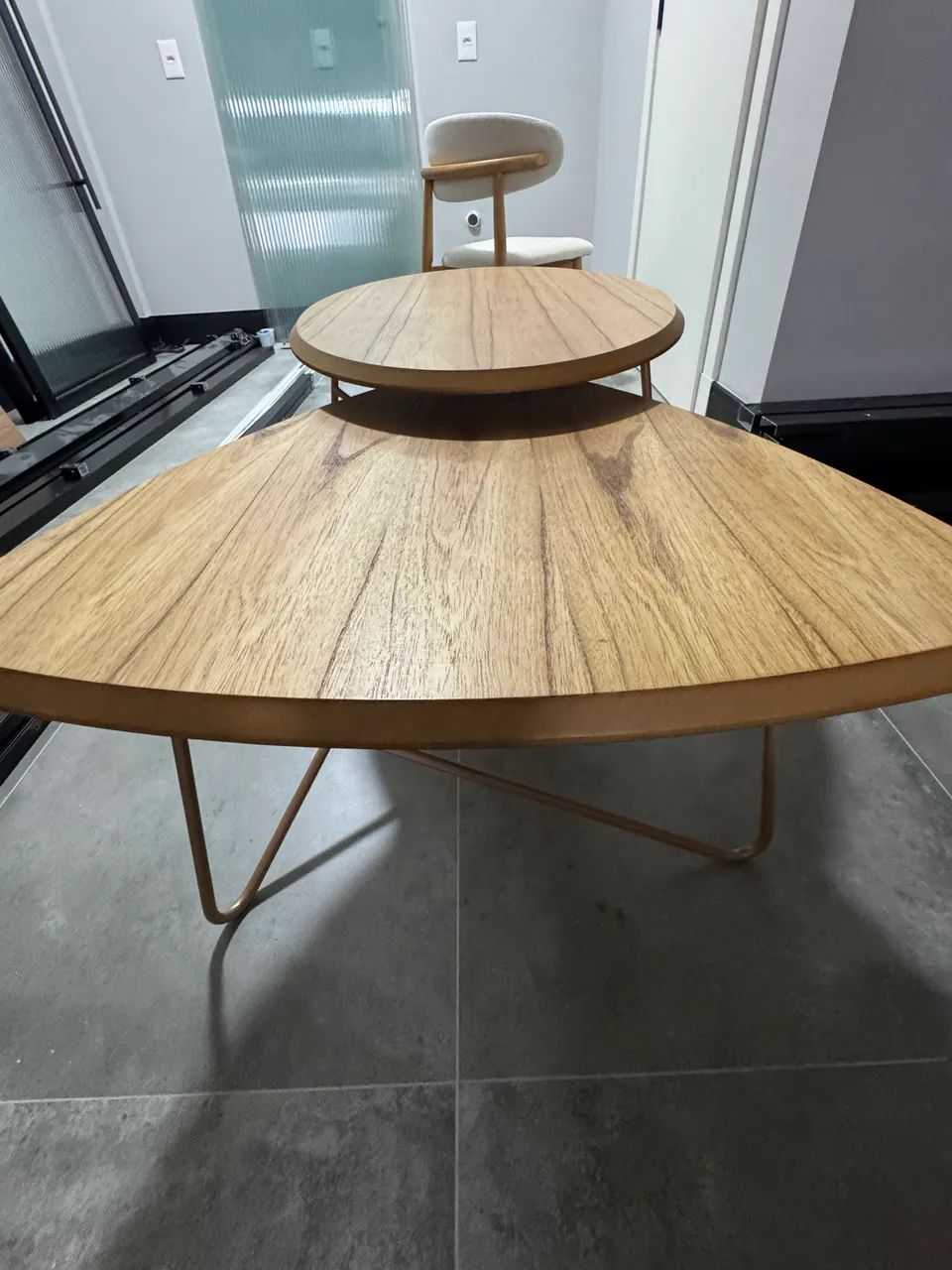 Conjunto de Mesas de Centro Orgânicas - Design Moderno | 2 Peças - Foto 2