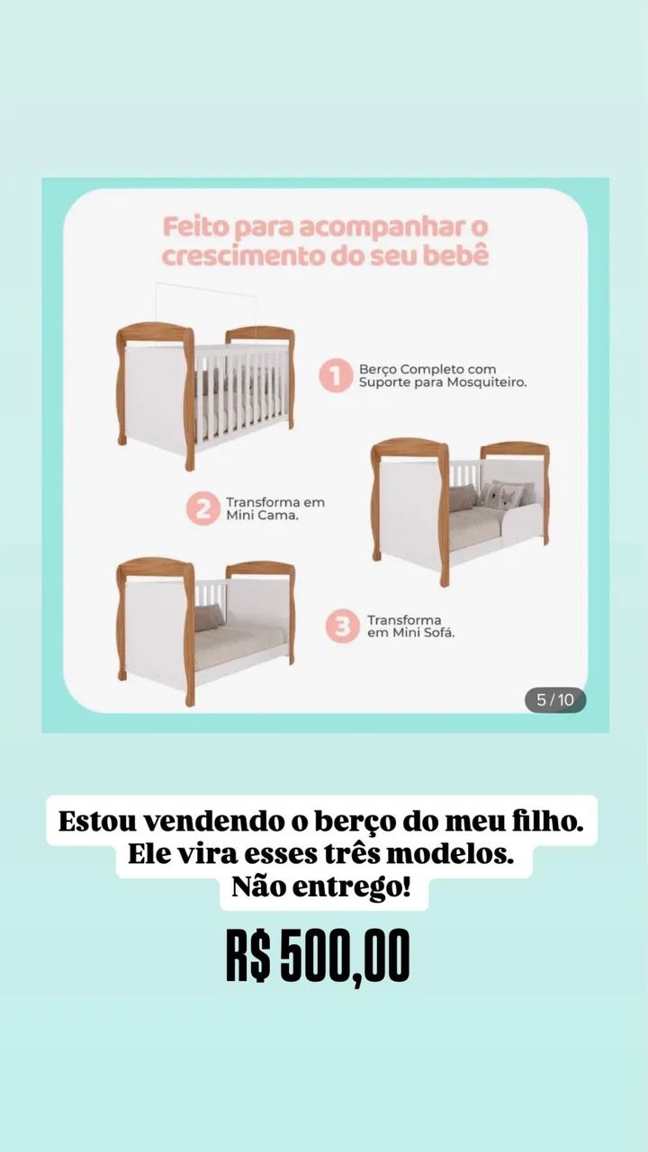 Berço 3 formas 