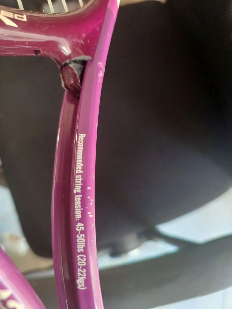 Raquete de tênis com case usada - Foto 2