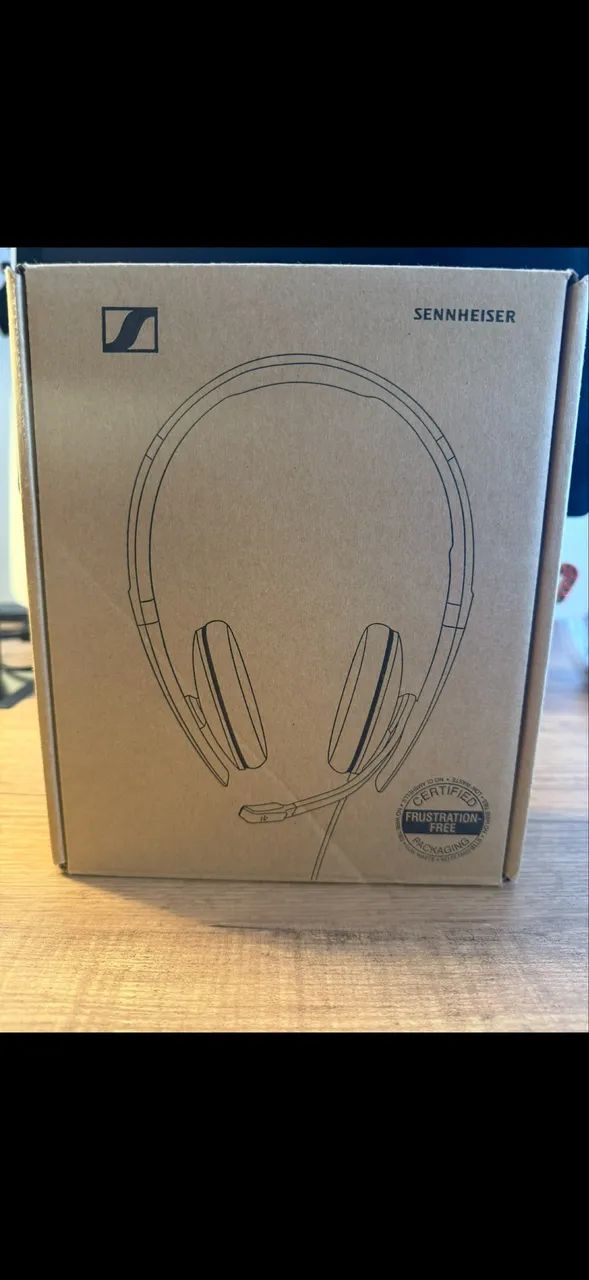 headset com microfone integrado sennheiser usb voip stereo, importado uk, na caixa. - Foto 2