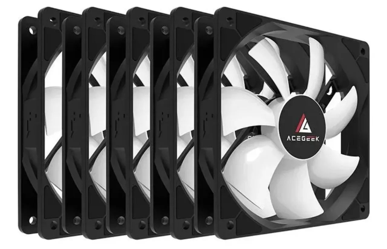 Kit Com 5 Ventoinhas Acegeek Rainbow - Foto 3