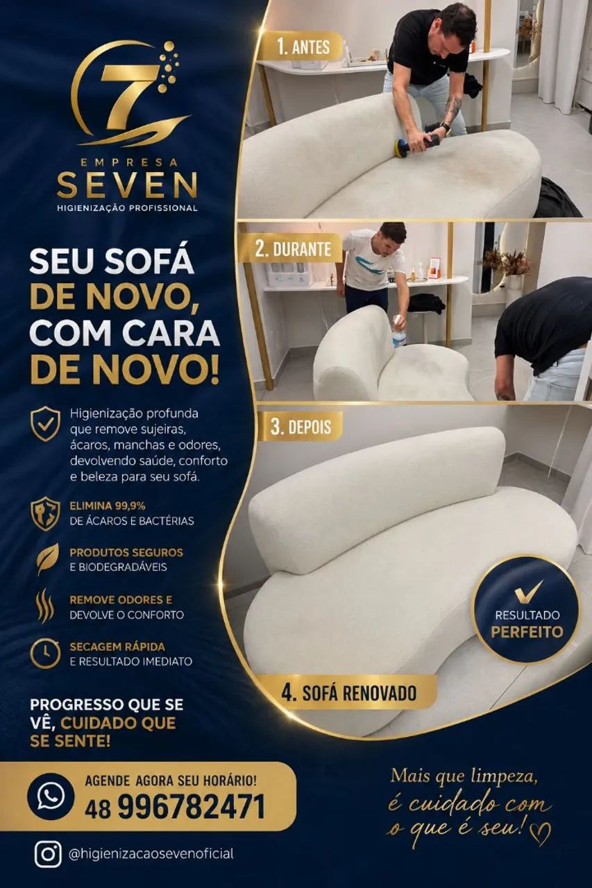 Limpeza de sofa