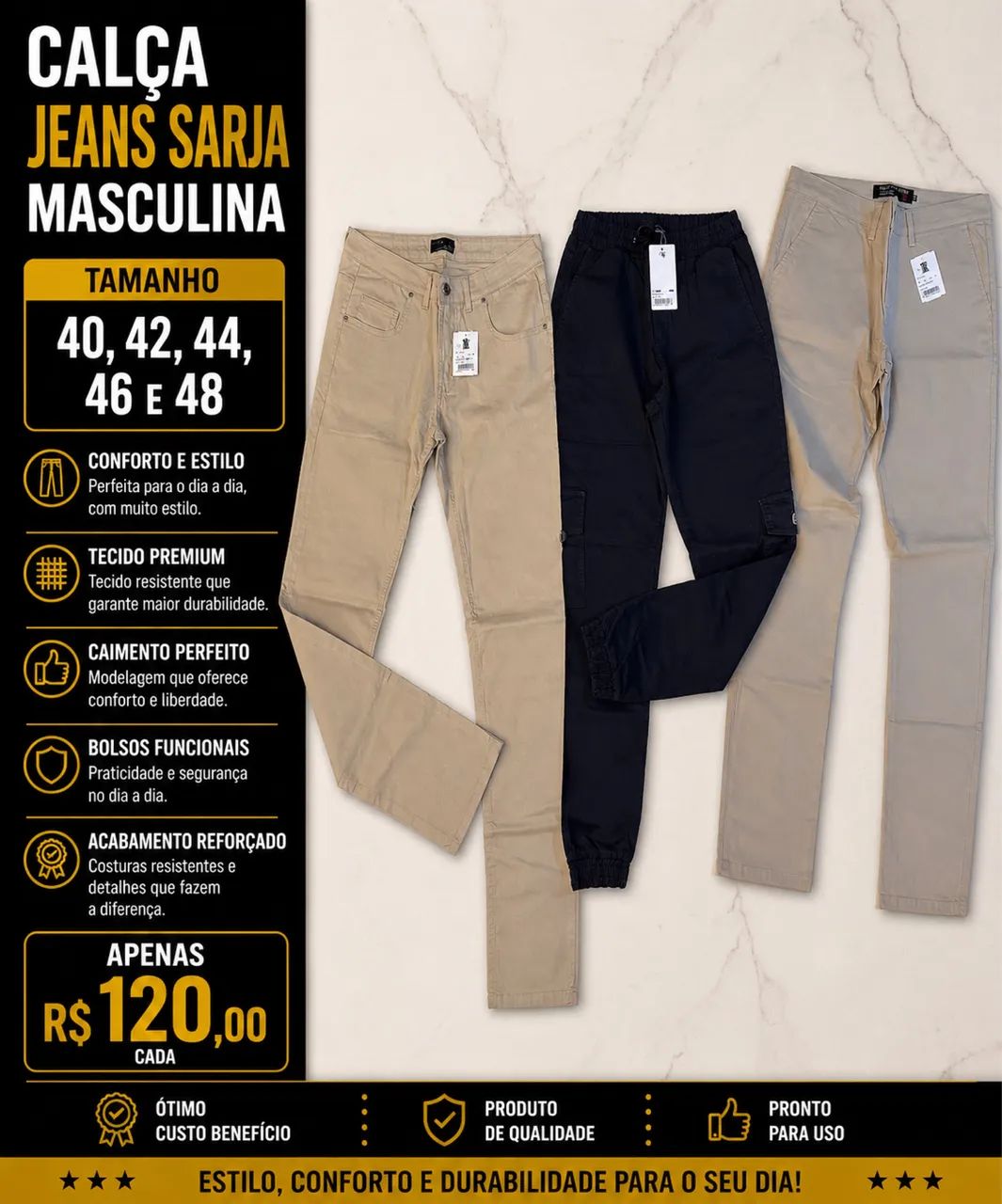 Calça Sarja