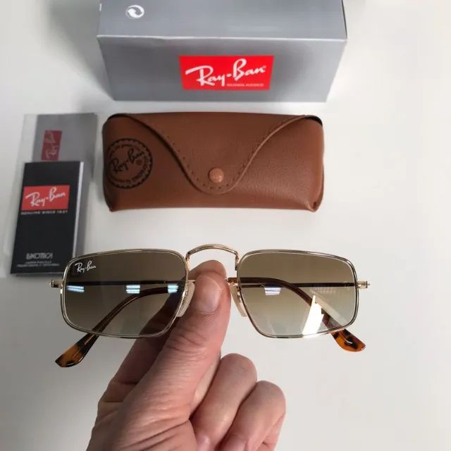 oculos de ray ban sol julie marrom - Foto 2