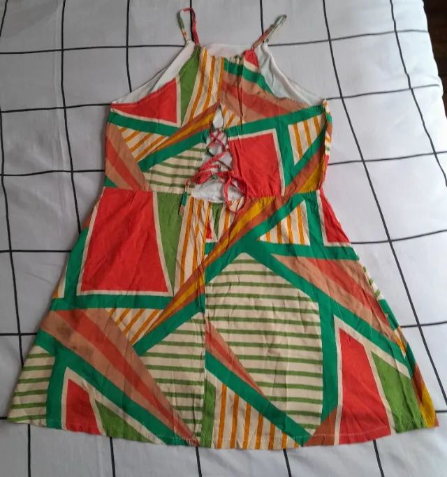 Vestido Estampado 100% Viscose - Tam.: G - Foto 2
