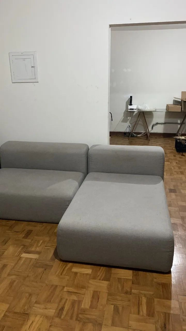 Sofá bipartido chaise estudio bola + tok stok - Foto 3
