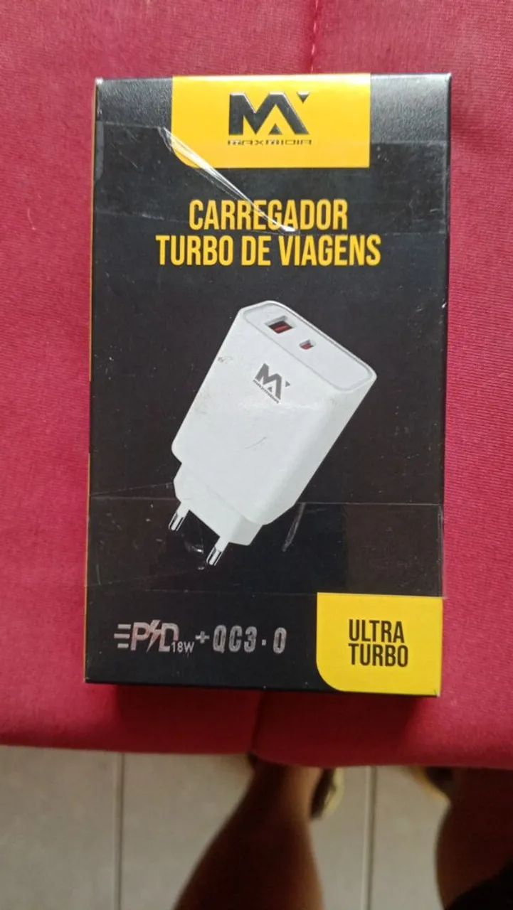 Carregador turbo 12 volts e 5 amperes