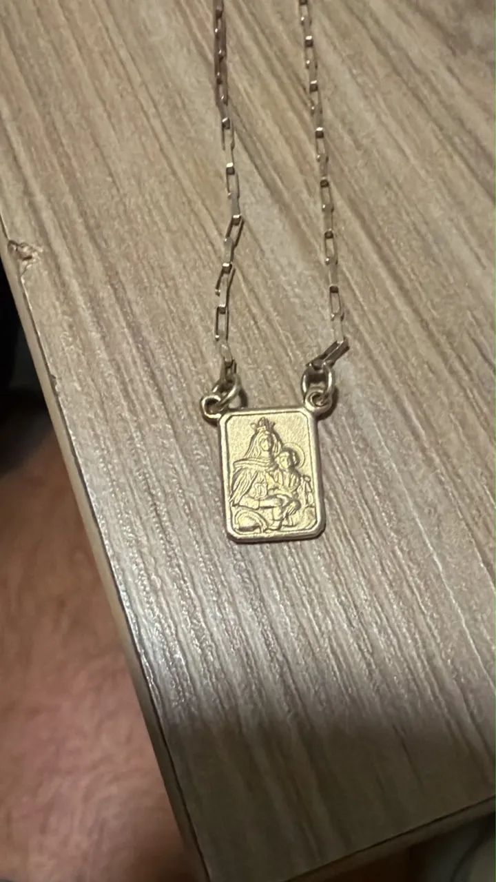 Escapulário ouro 18k novo  - Foto 2