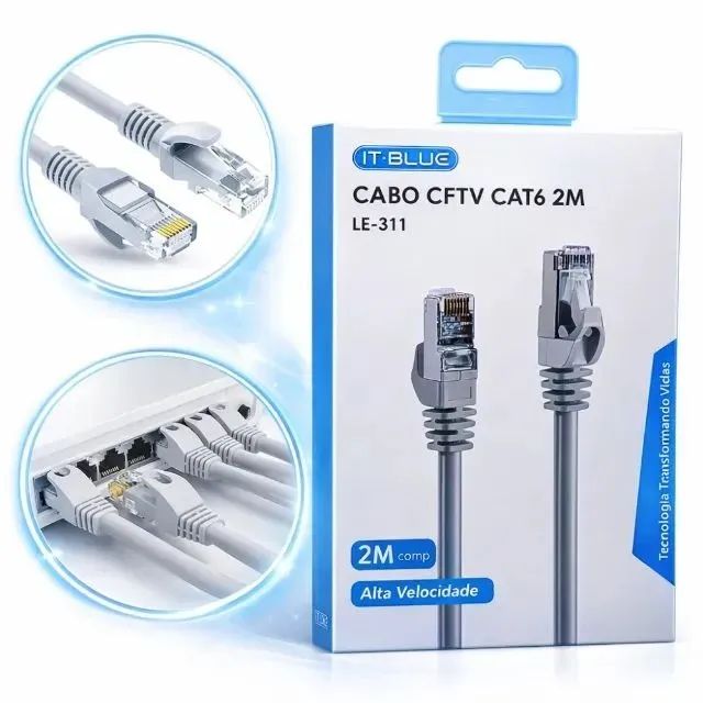 Cabo rede CAT6 2m IT-BLUE LE-311
