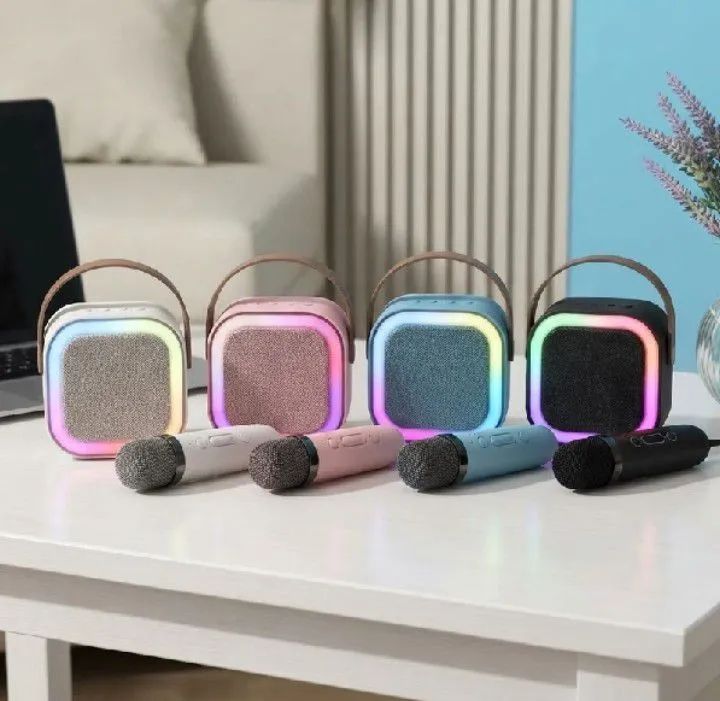 caixa de som Karaoke Com 2 Microfones - Foto 4