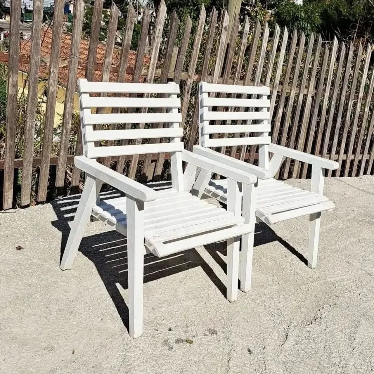 Par cadeiras de jardim 