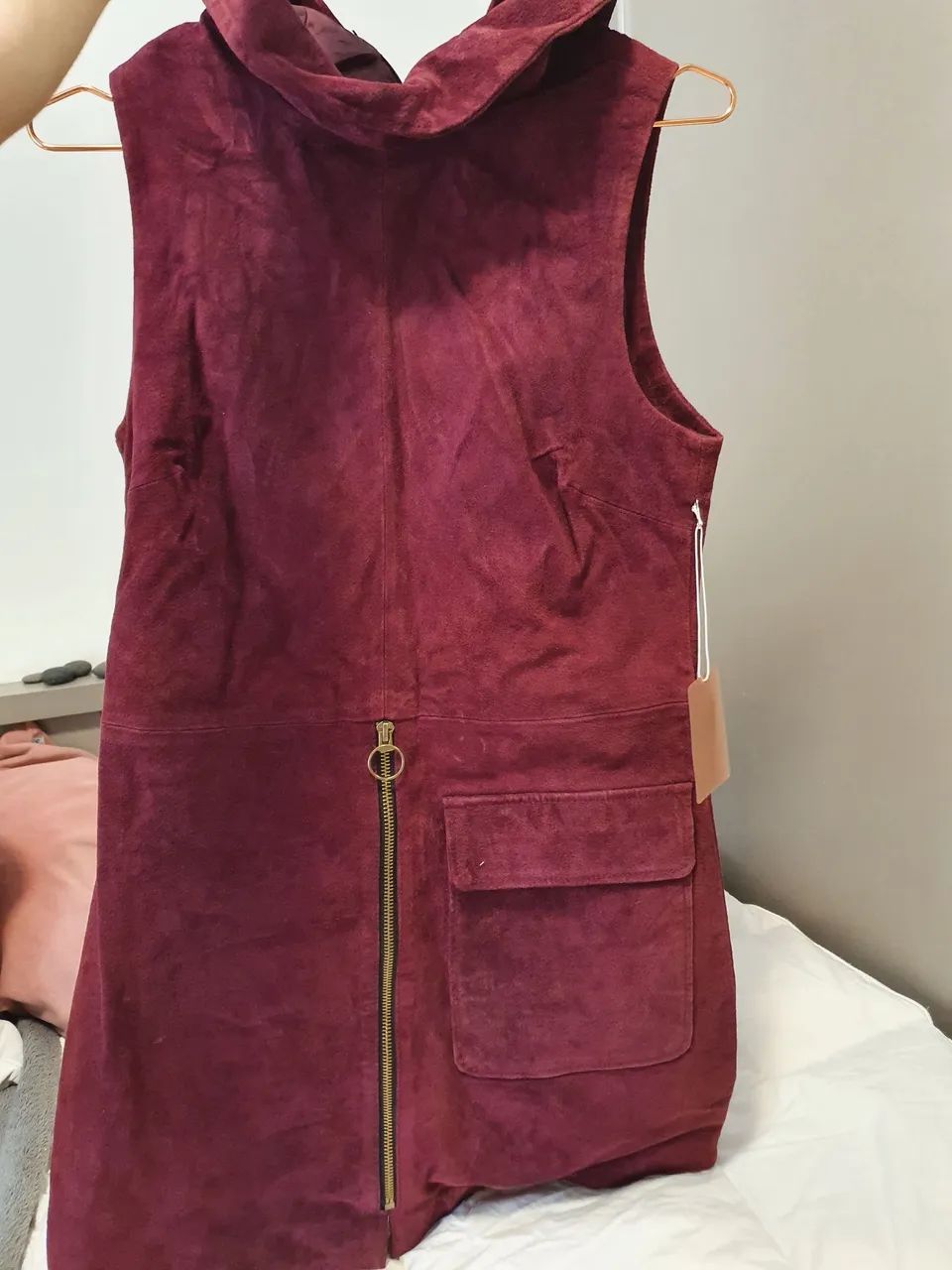 Vestido de couro vermelho  - Foto 3