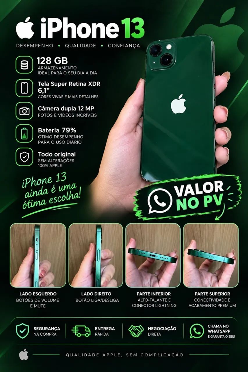 ? iPhone 13 Verde ? 128 GB 