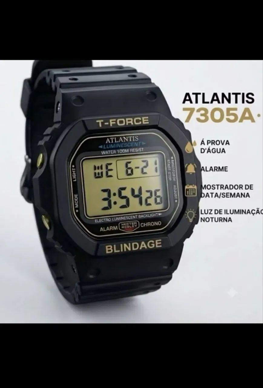 Relógio Esportivo Atlantis Original 